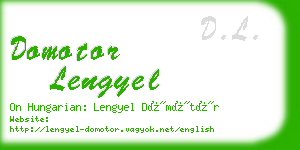 domotor lengyel business card